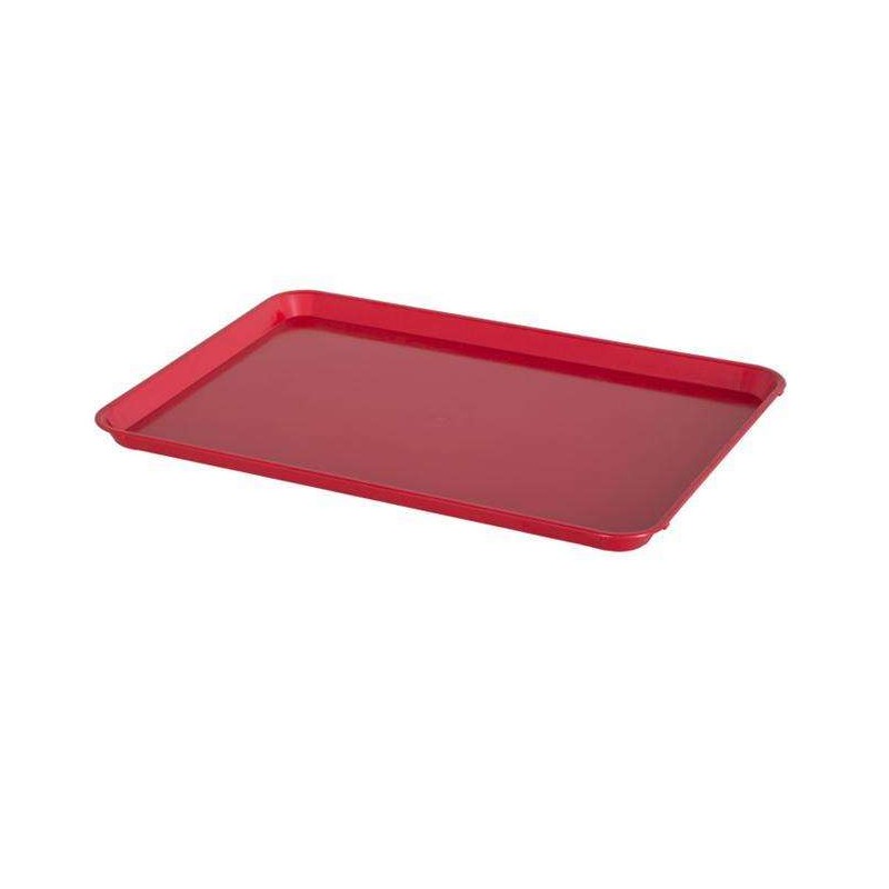 Plateau ABS 580 x 410 mm 6 couleurs - rouge